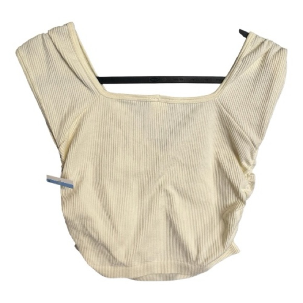 BP Ivory Ribbed Women's Top - Picture 2 of 6